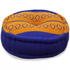 Zafu Pillow, blue / yellow