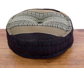 Kapok, Zafu Cushion + Quilted Seat Cushion Size L, brown