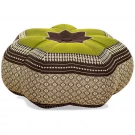 Zafu Cushion, great star, brown / green