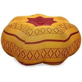 Zafu Cushion, great star, red / yellow