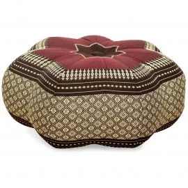 Zafu Cushion, great star, bordeaux