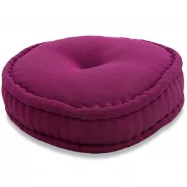 Zafu Pillow, monochrome, dark rosa